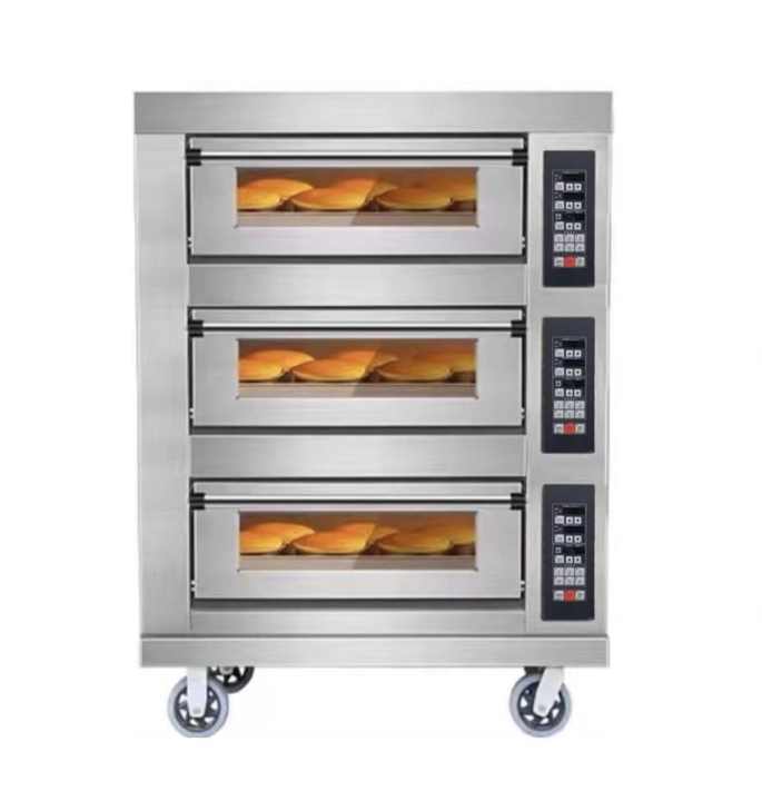  3 Deck Electric Pizza Oven wi